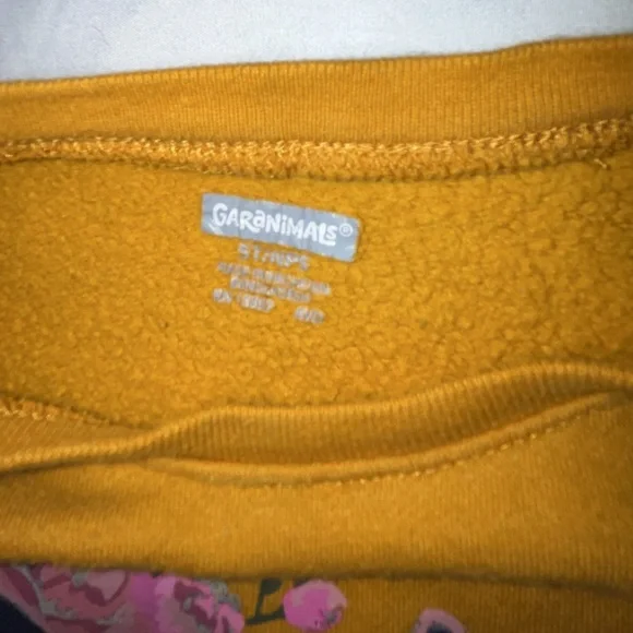 Mustard Yellow Toddler Girl Sweatshirt 5T Geranimals “Daddy’s Girl” Long sleeve - Picture 4 of 4